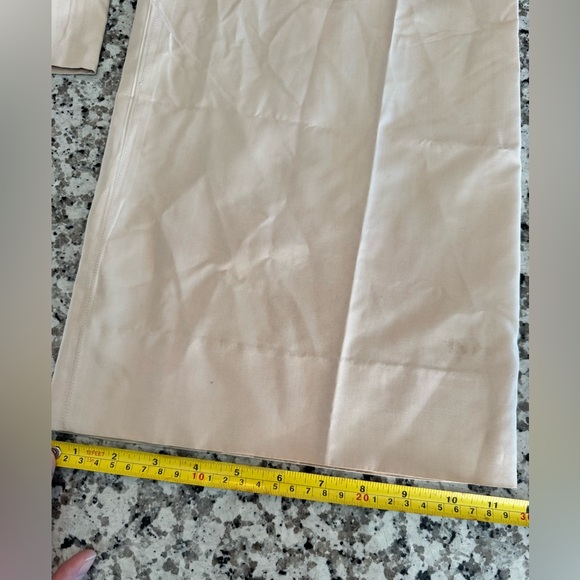 Yves Saint Laurent Ivory Silk Wide Leg Slacks Size 38 VTG (Fits ~26x27.5) - Picture 4 of 14